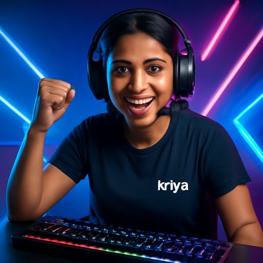 kriya রিনা হেডসেট পরে